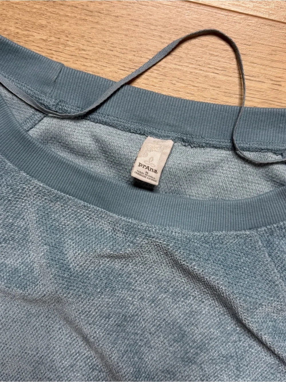 Prana Dusty Blue Crewneck Pullover Size Medium